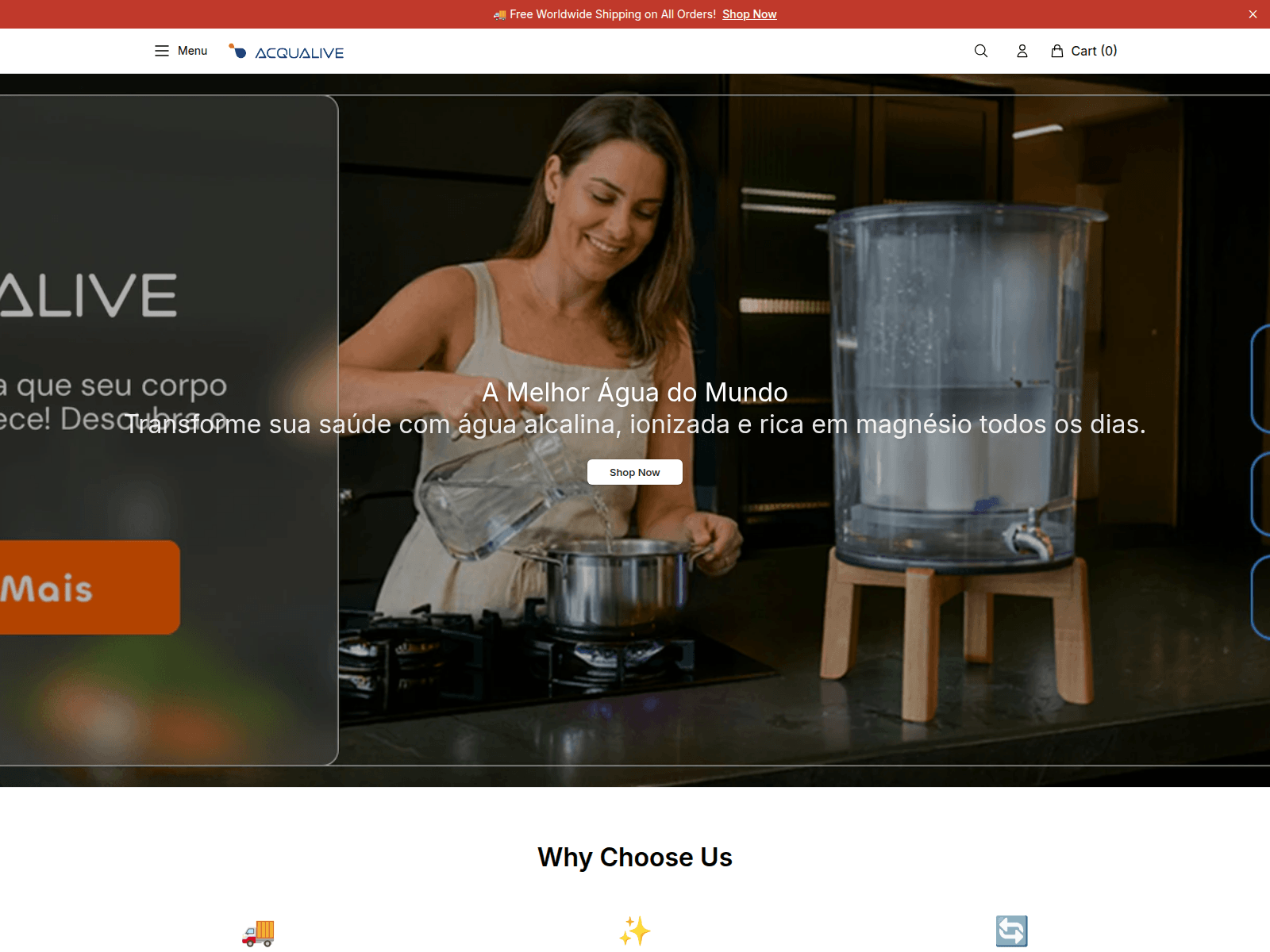Screenshot of acqualivewellness.shop