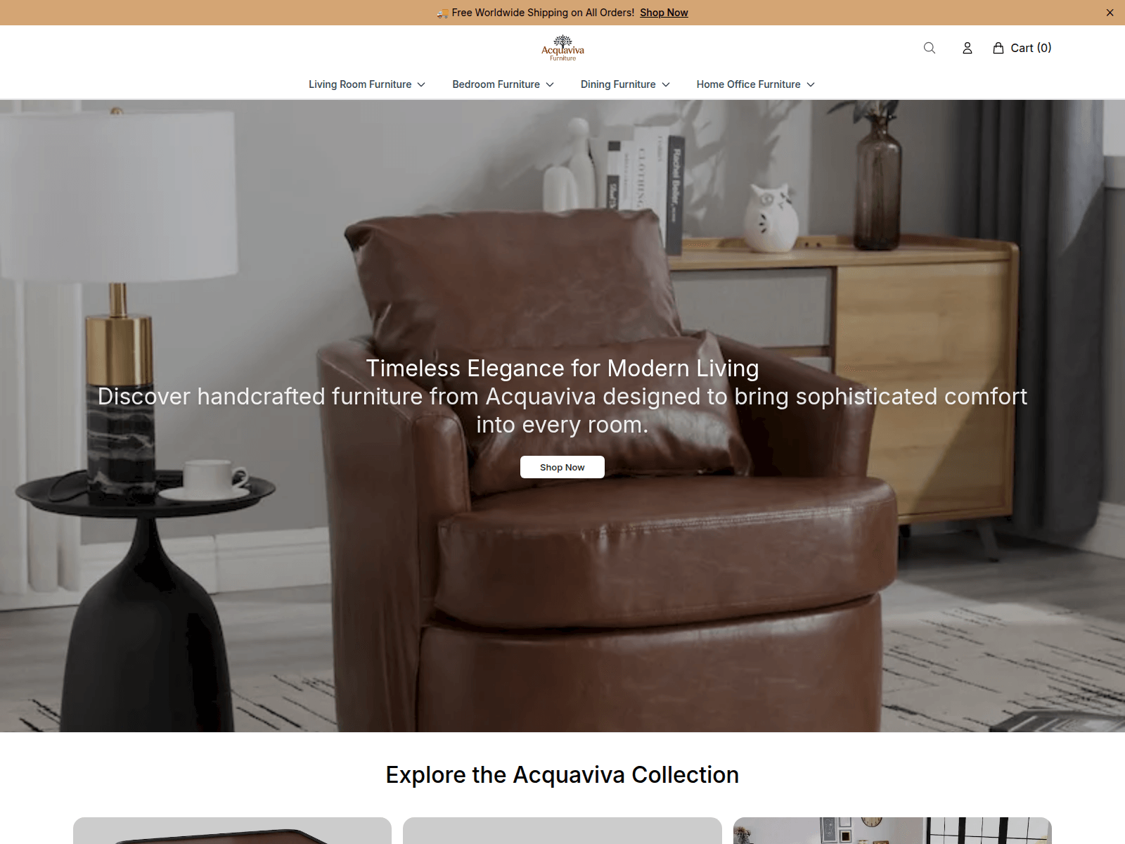 Screenshot of acquavivafurnitureonline.shop