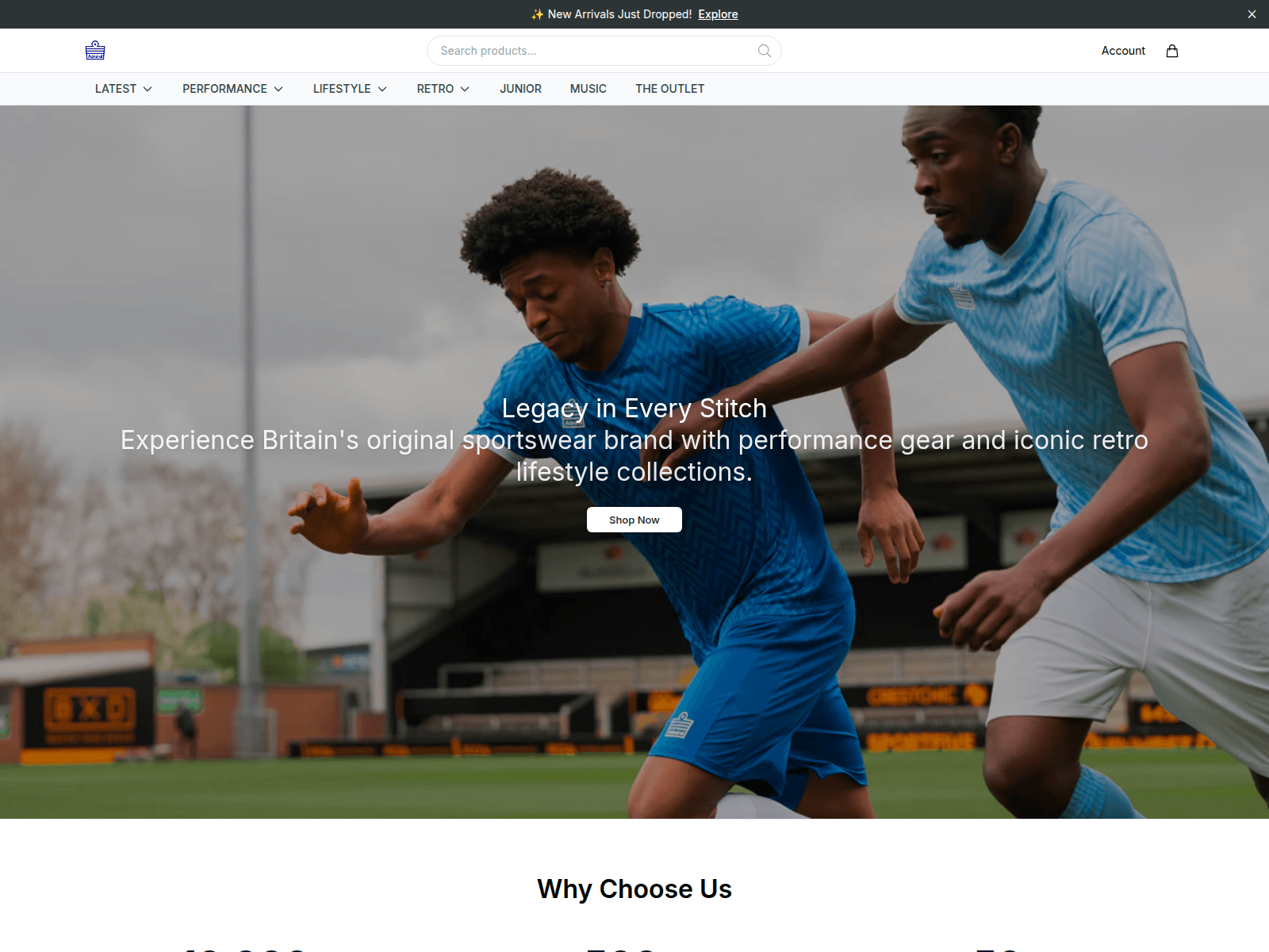 Screenshot of admiralsportsactive.shop