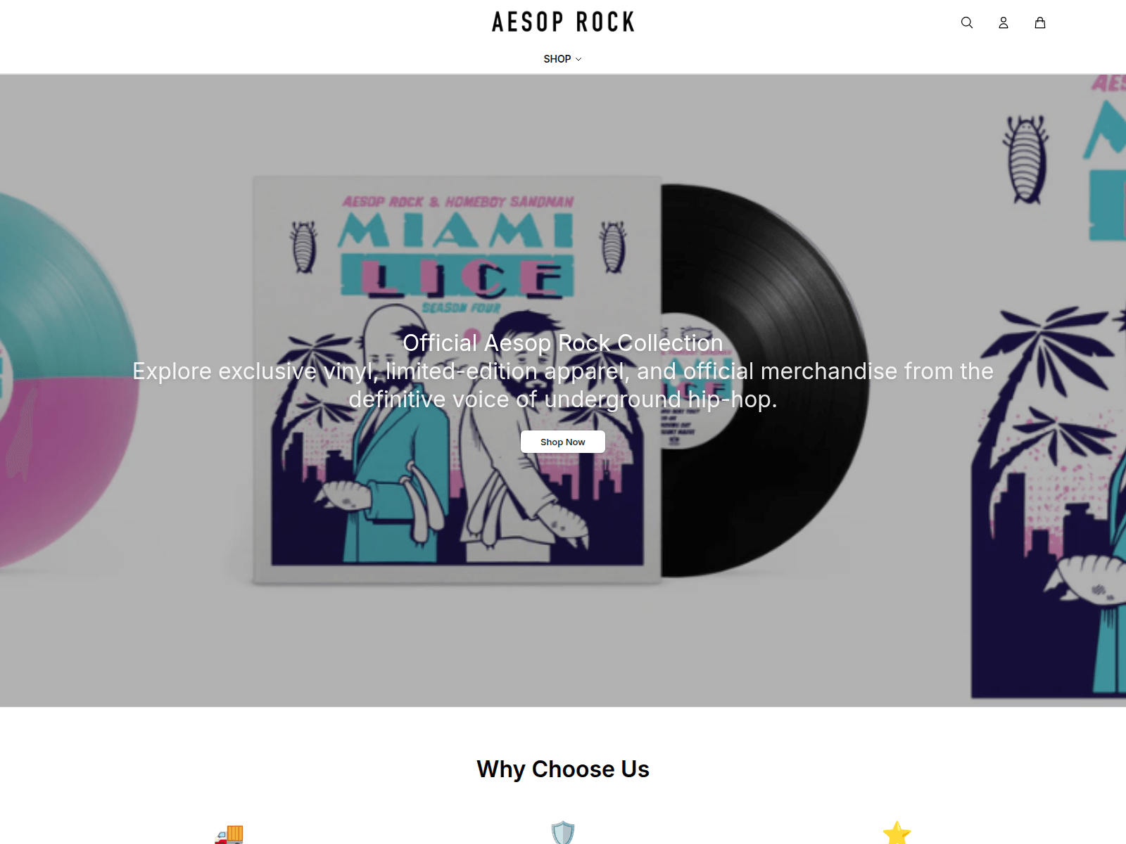 Screenshot of aesoprockgoods.shop