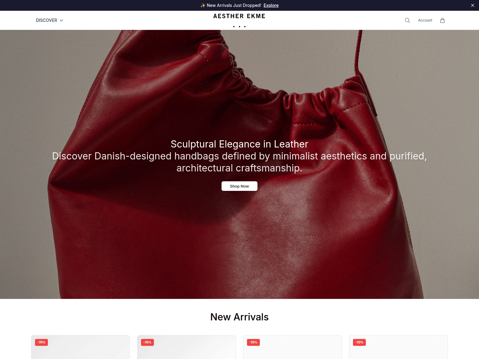 Screenshot of aestherekmewear.shop