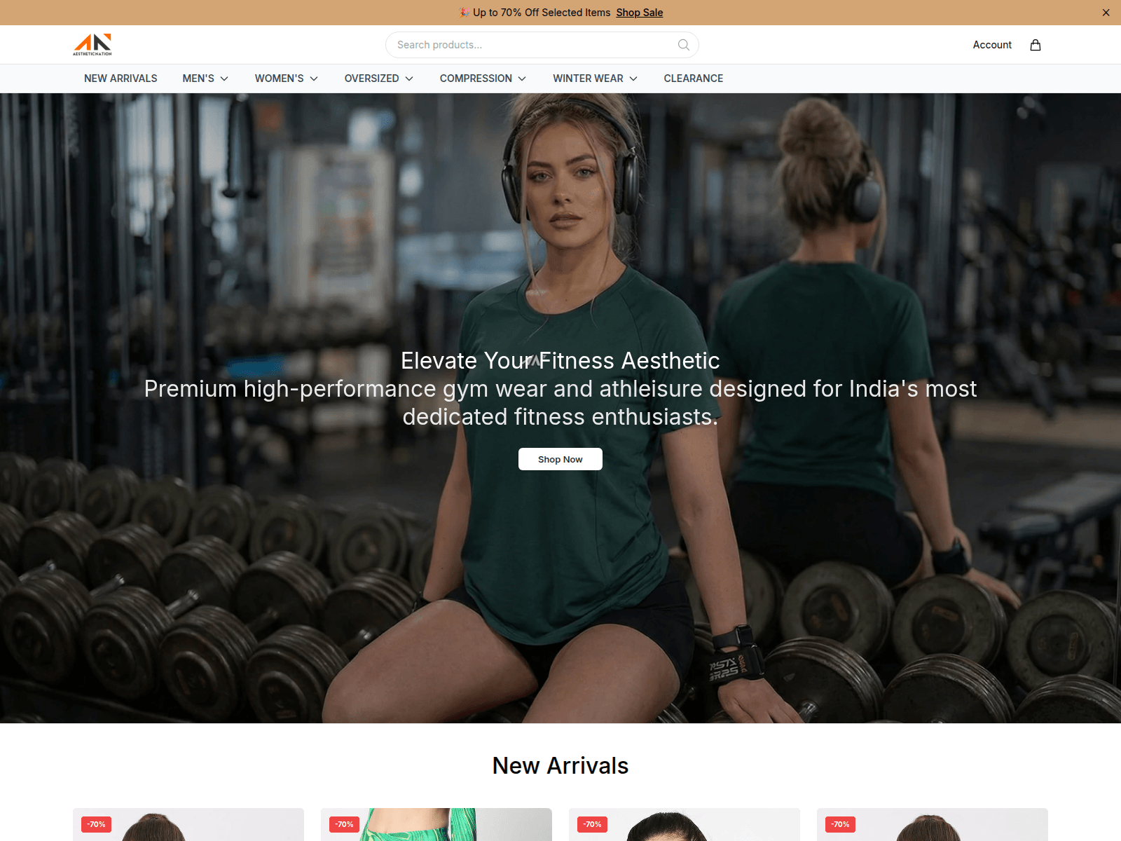 Screenshot of aestheticnation.shop