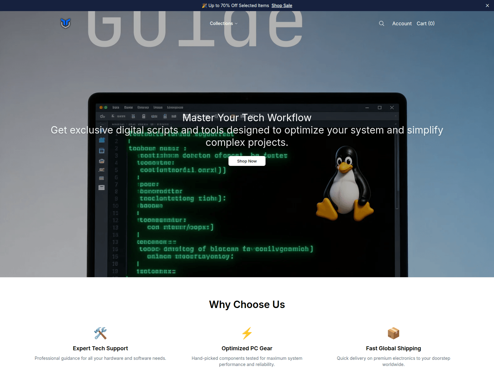 Screenshot of aethernode.shop