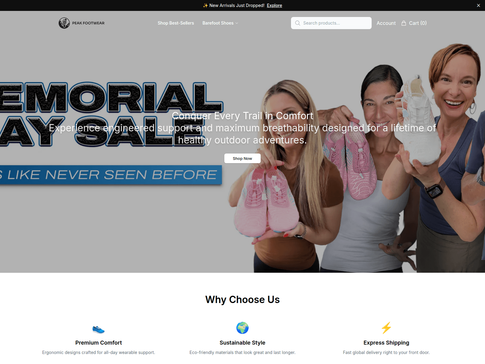 Screenshot of aetherstep.shop