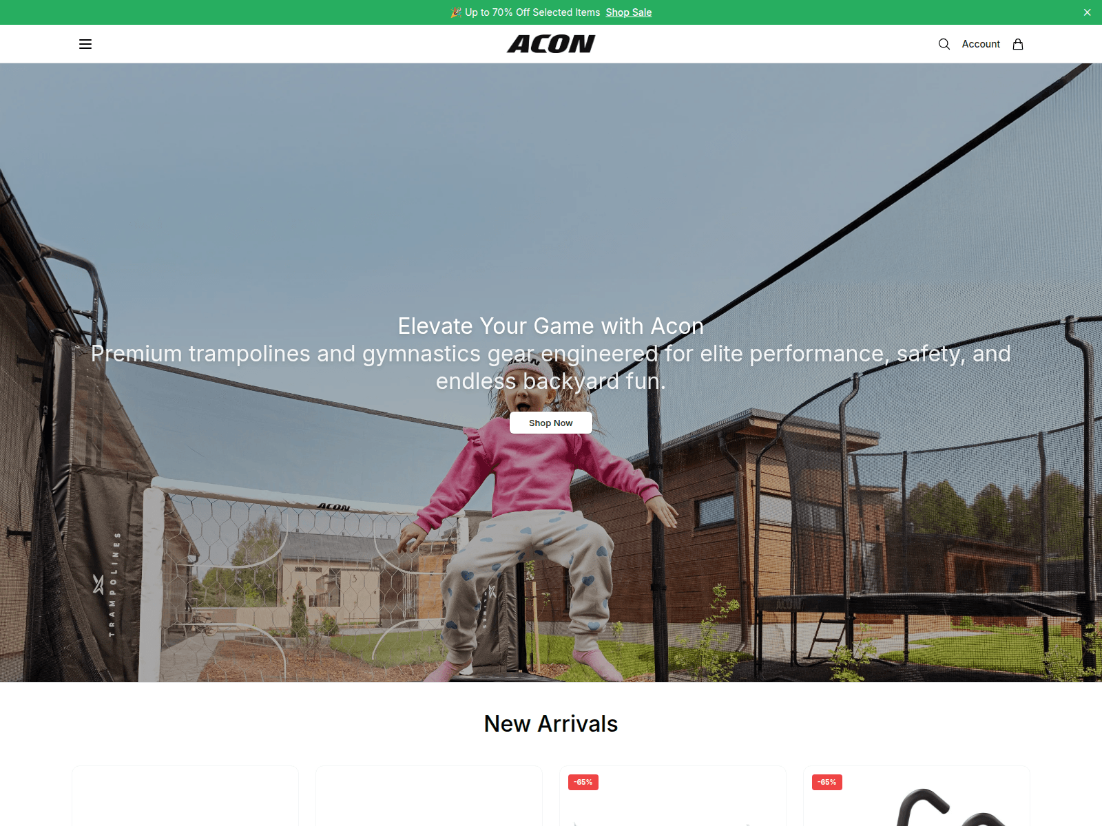 Screenshot of aconshop.shop