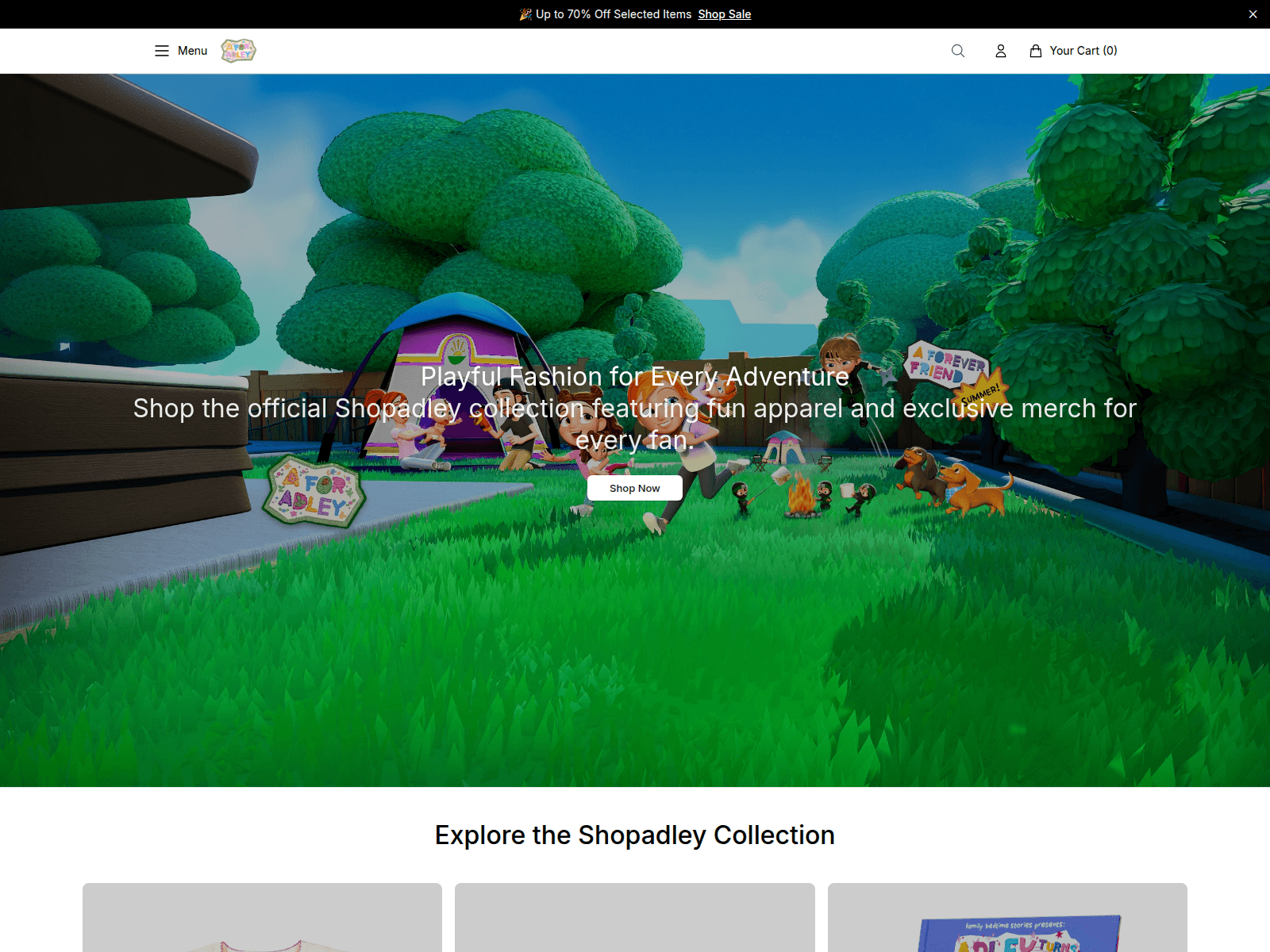 Screenshot of adleystore.shop