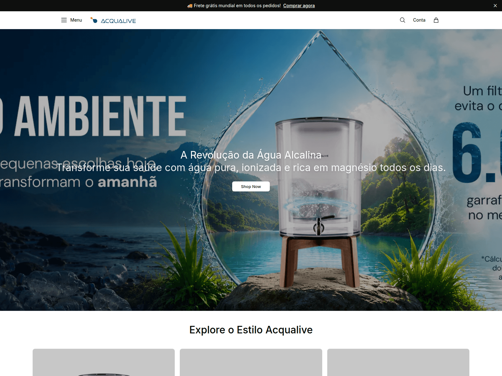 Screenshot of acqulabs.shop