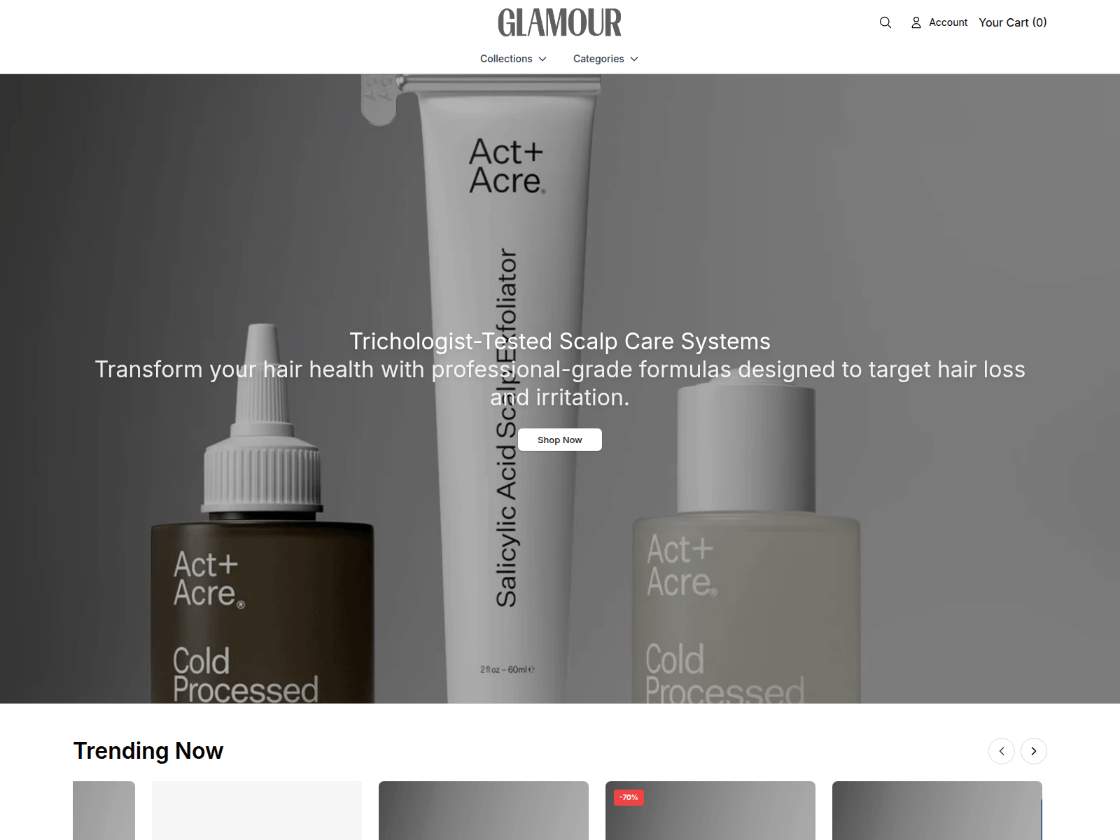 Screenshot of acrelore.shop