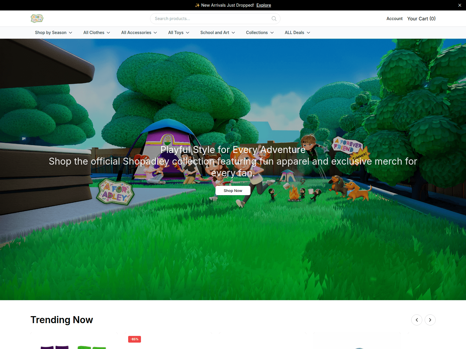 Screenshot of adleybaby.shop