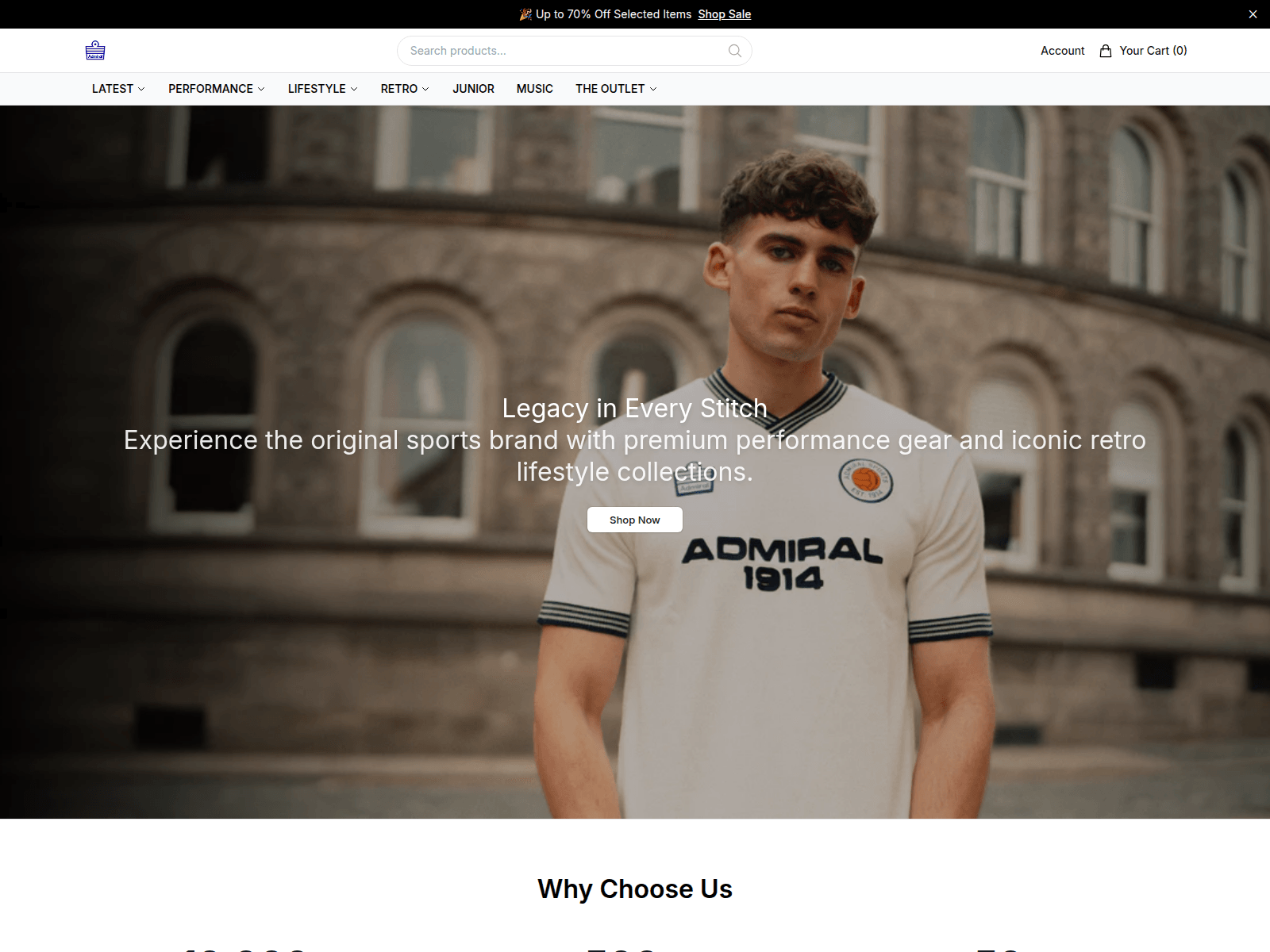 Screenshot of admiralsportshq.shop