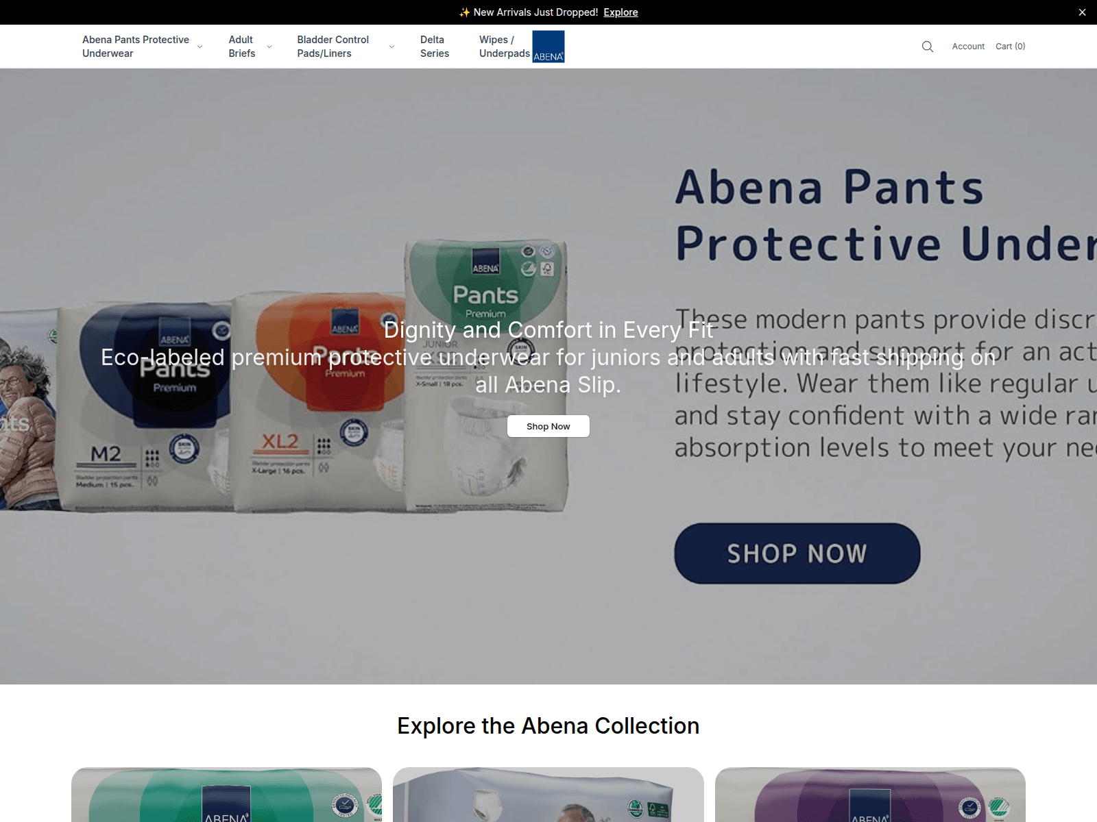 Screenshot of abenaproducts.shop