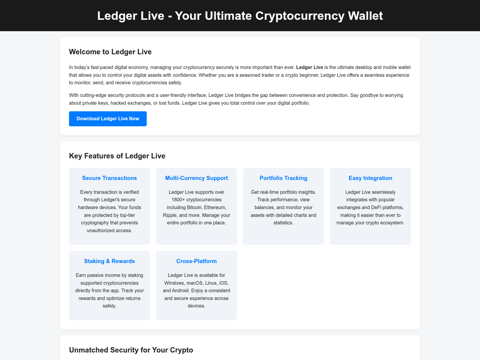 Screenshot of live-ledger-cloud.pages.dev
