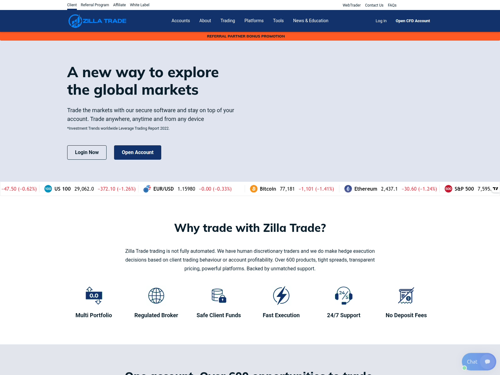 Captura de pantalla de tradezilla.cc