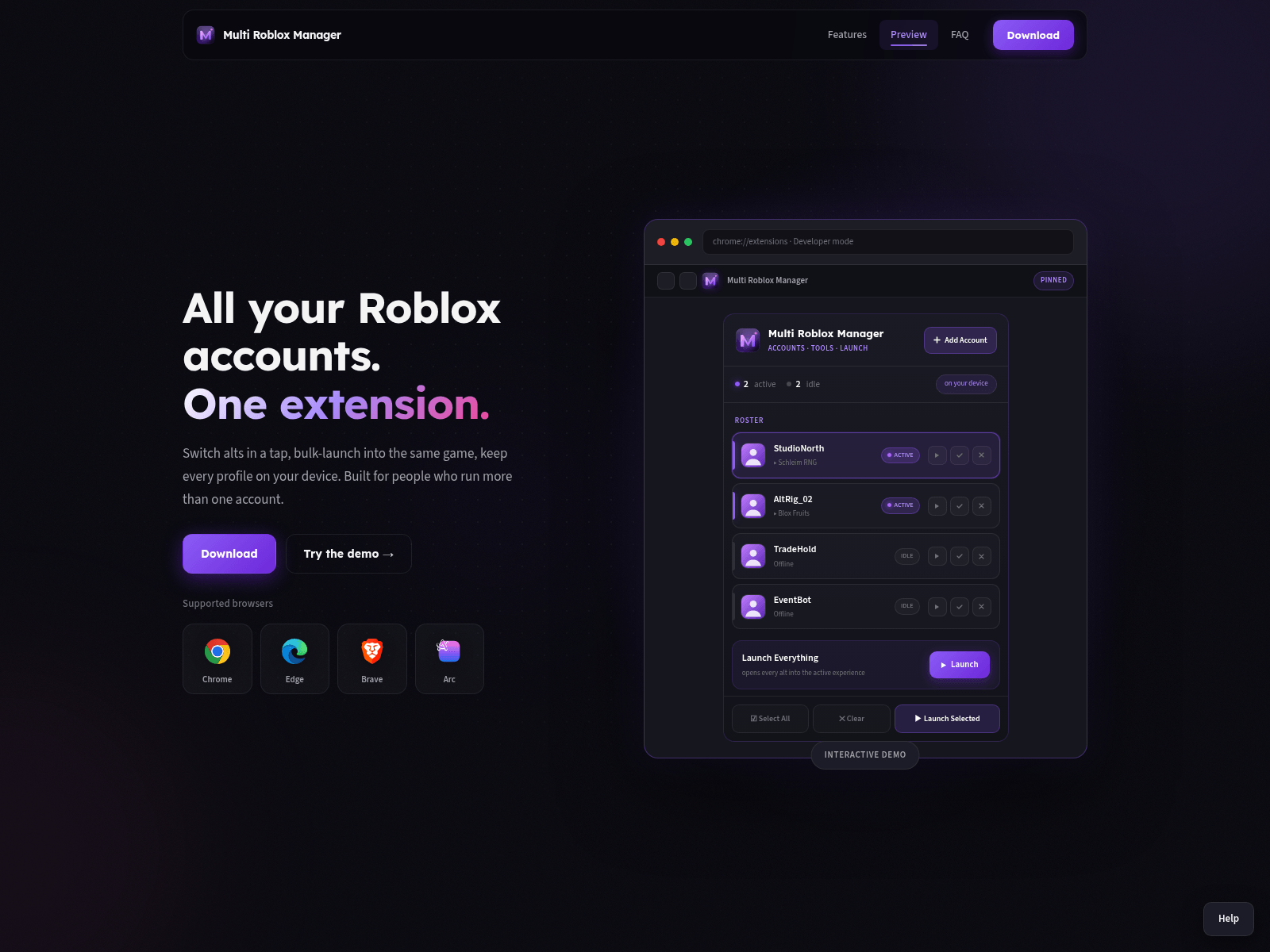 Screenshot of romulti.to
