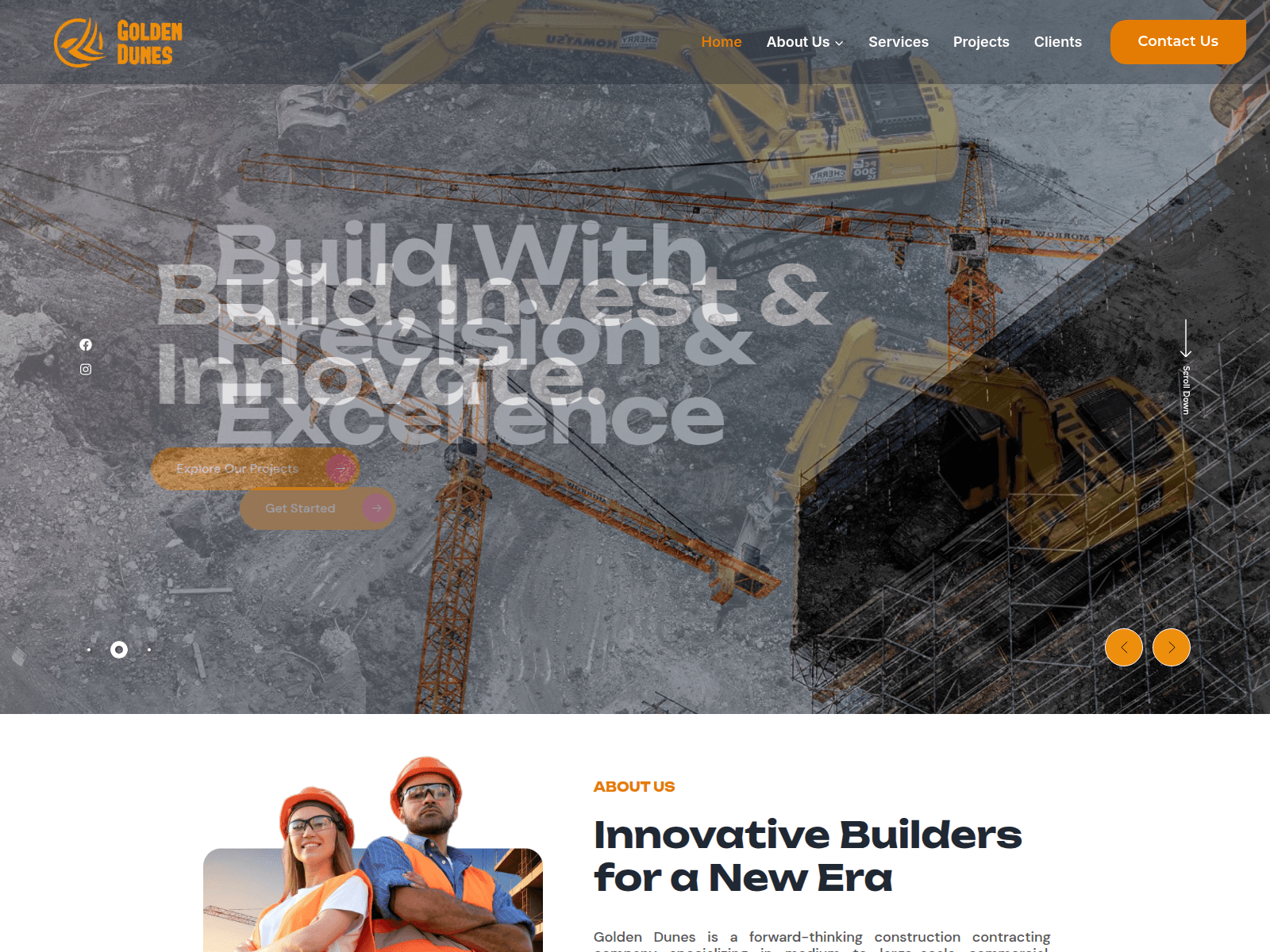 Screenshot of goldendunes.co