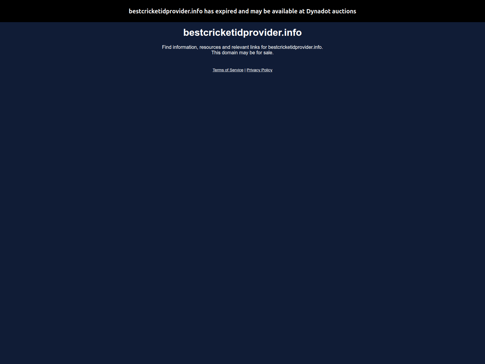 Screenshot of bestcricketidprovider.info