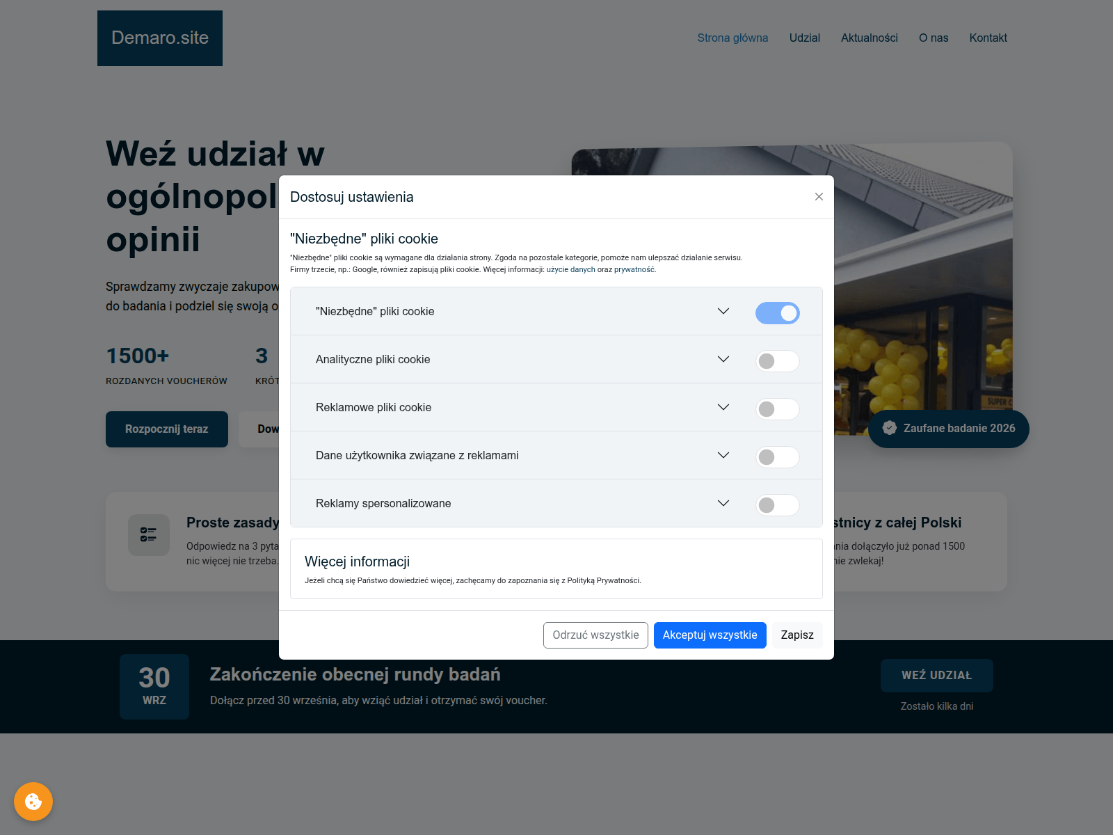 Screenshot von demaro.site