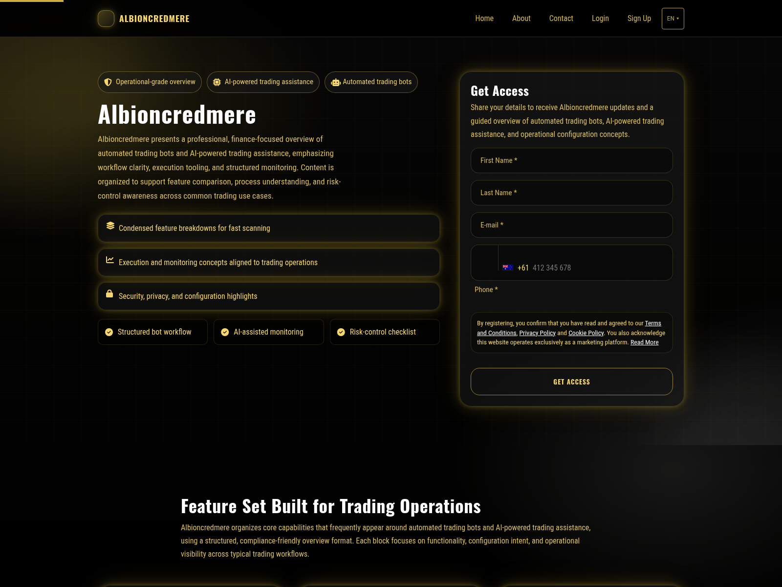 Screenshot of albioncredmere-pro.com