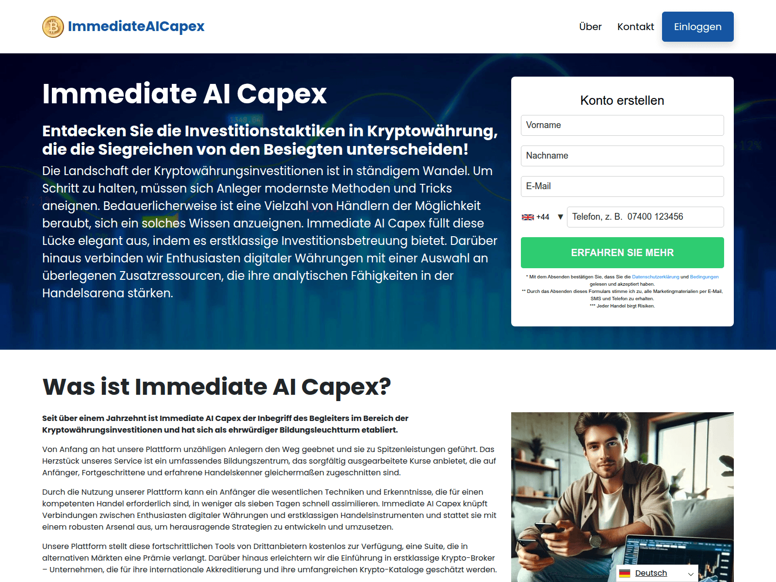 Screenshot of immediateaicapex.org