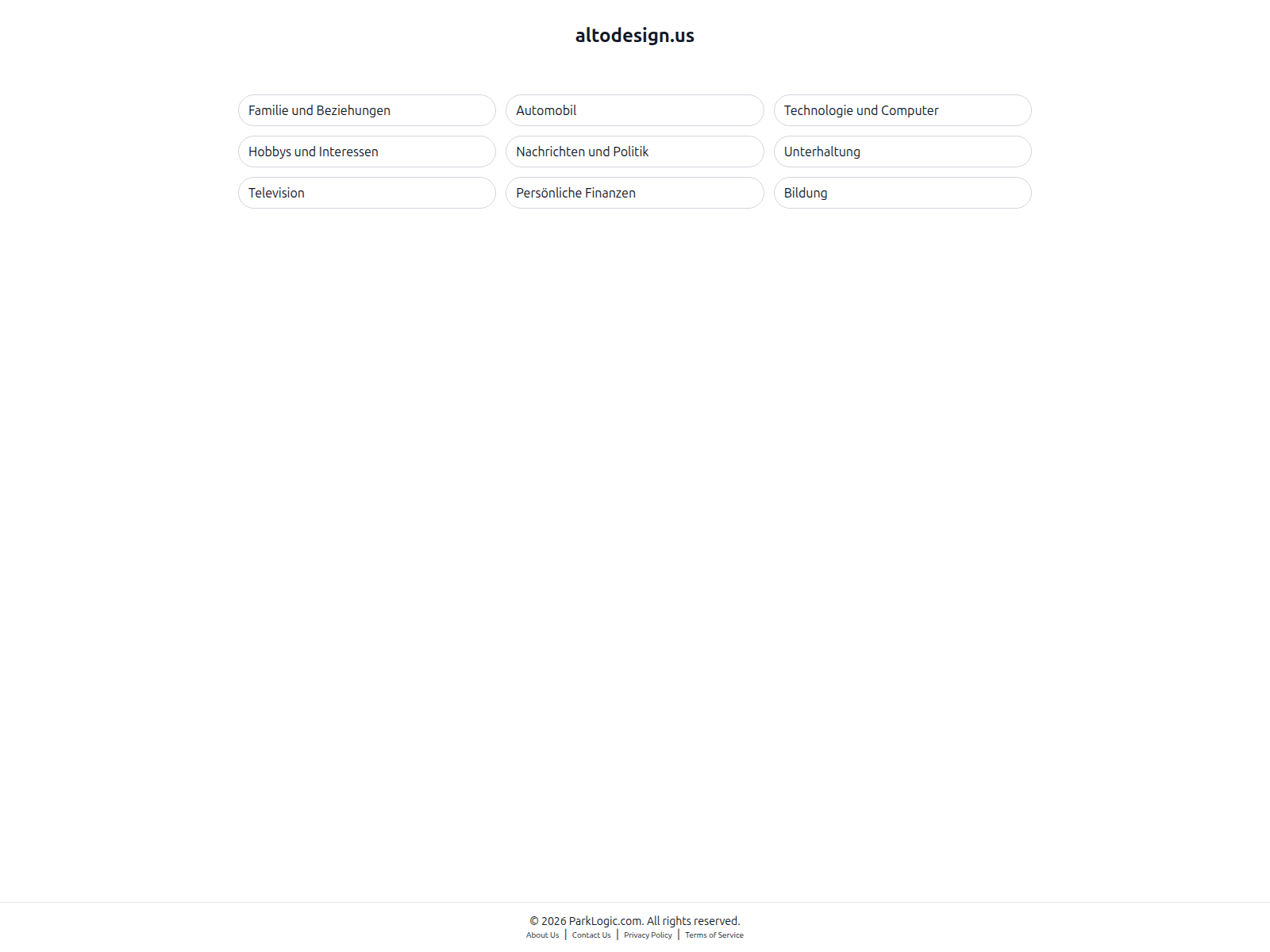 Screenshot of altodesign.us