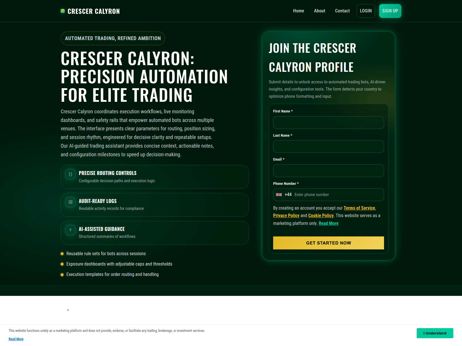 Screenshot of crescercalyron.digital
