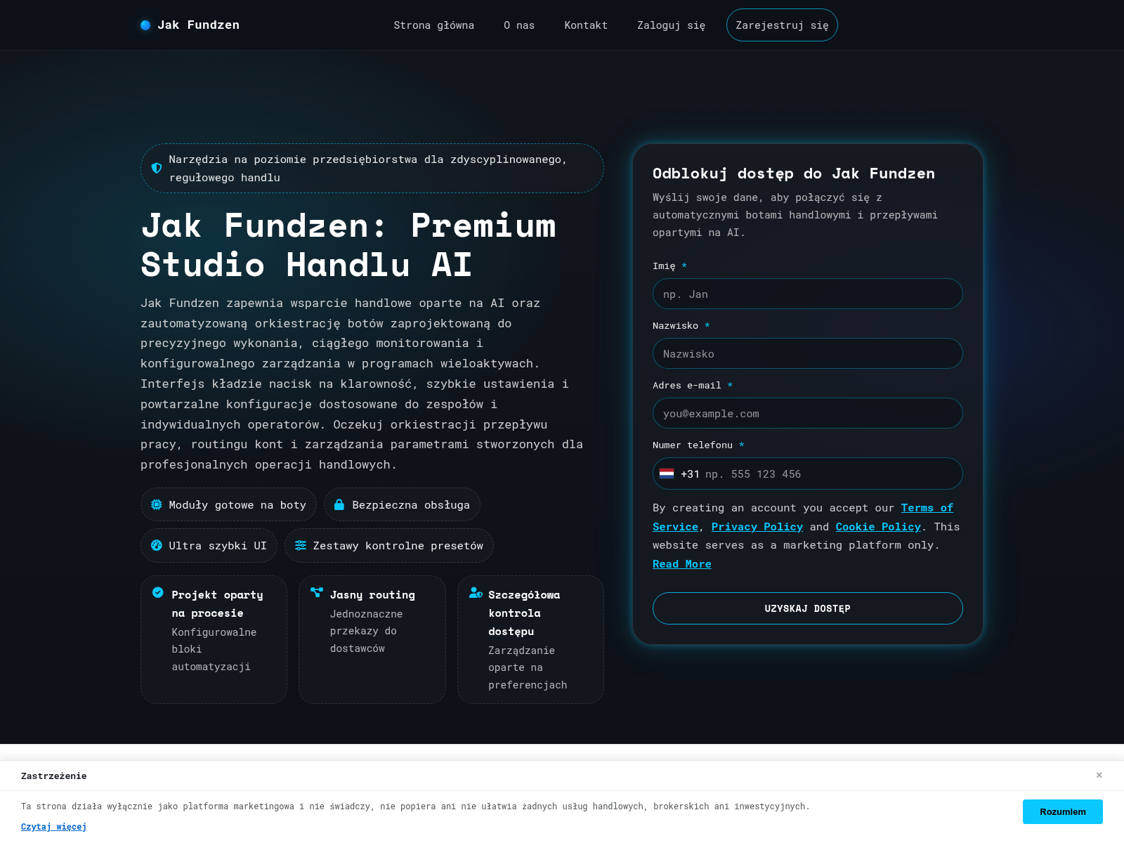 Screenshot of jakfundzen.club