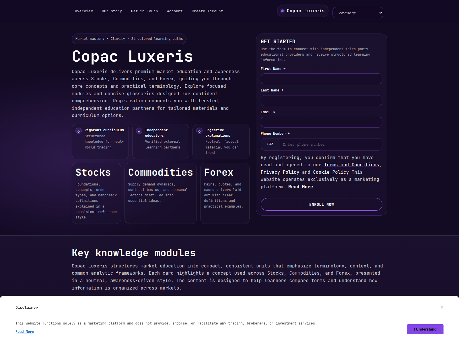 Screenshot of copacluxeris.pro