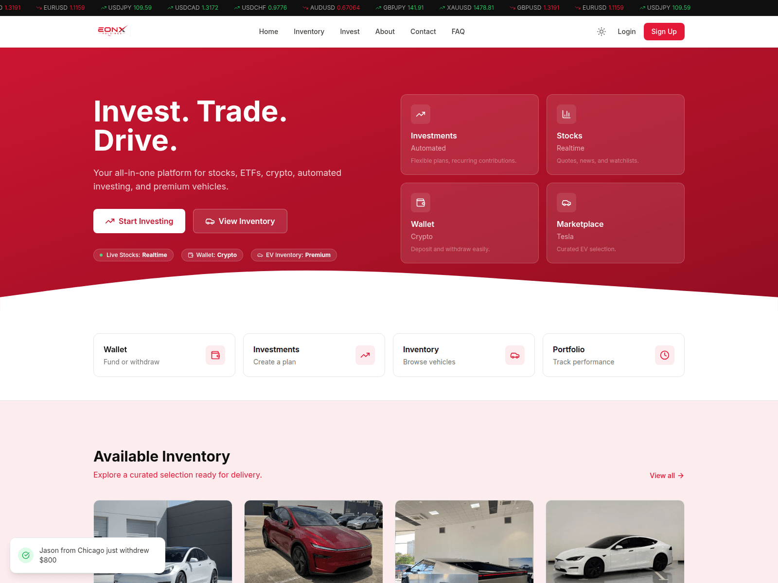 Screenshot of eonxholdings.company