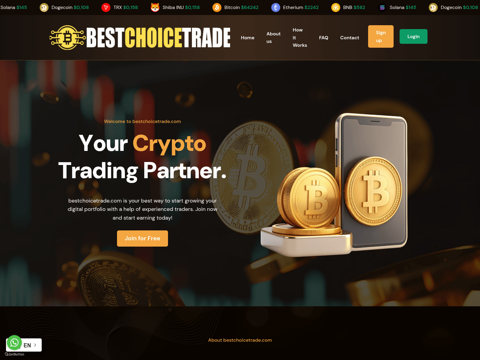 Screenshot of bestchoicetrade.com