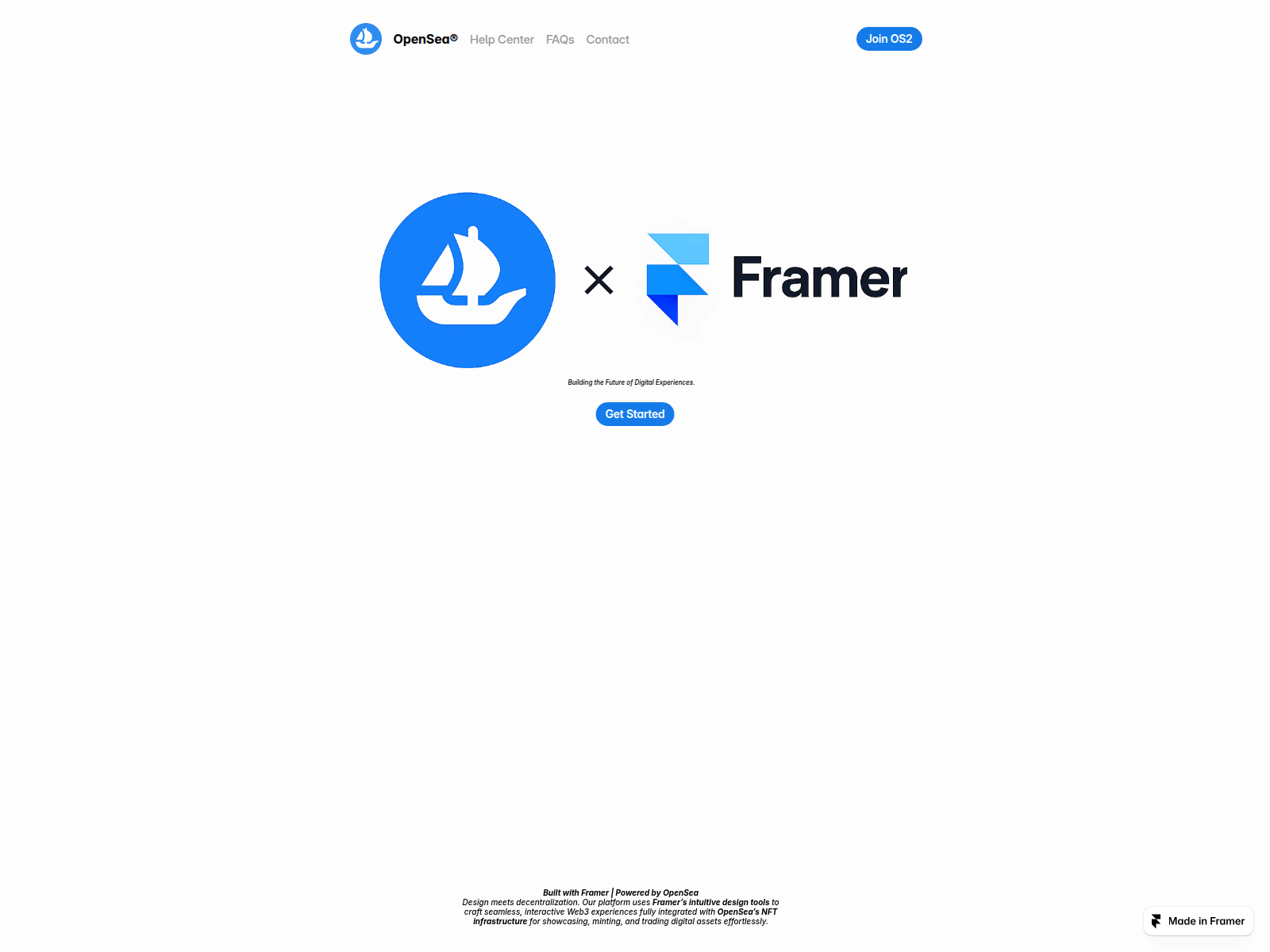 Знімок екрана openseahelpcenter.framer.website