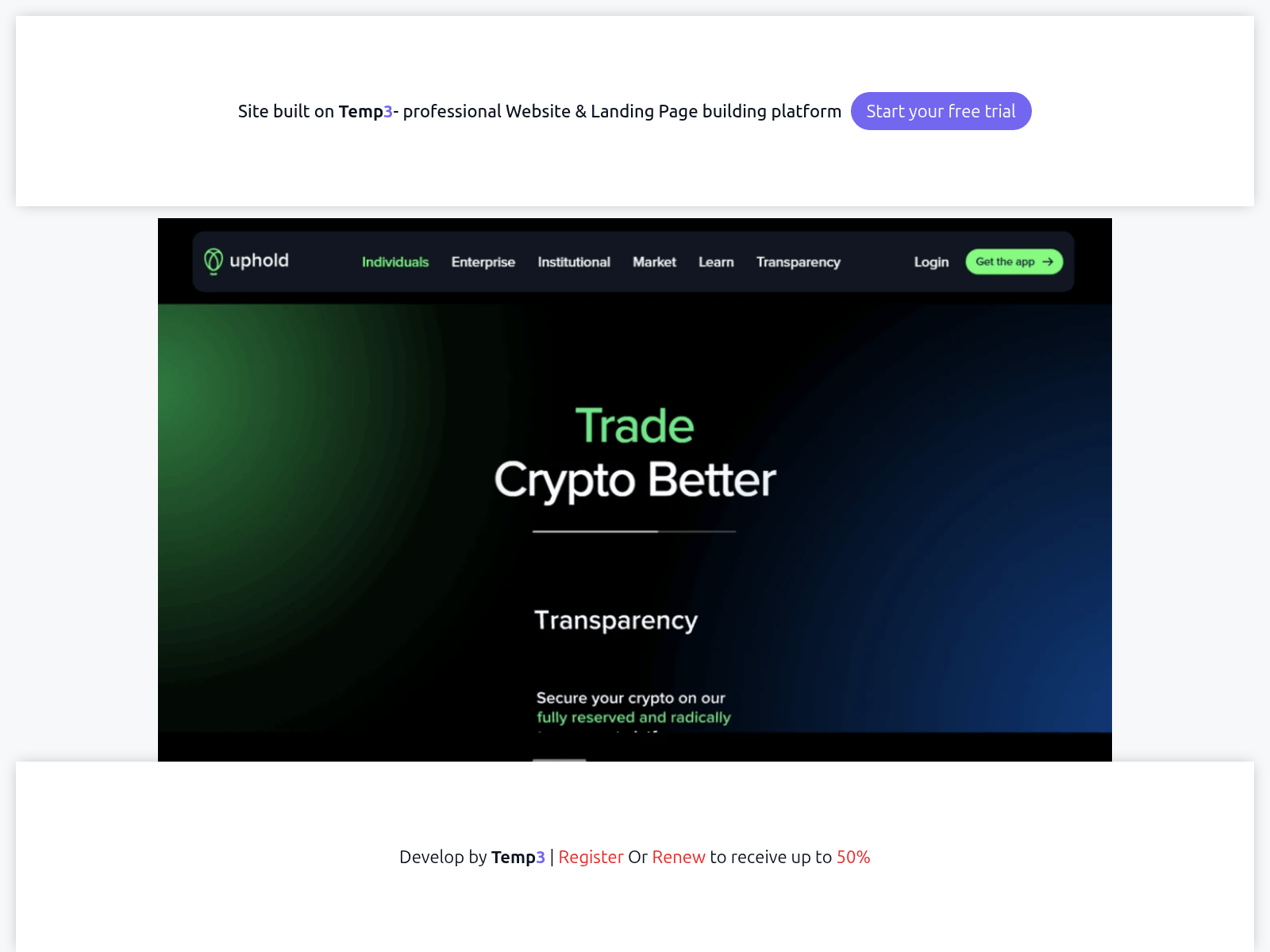 لقطة شاشة لـ en-uphold-login-auth.tem3.io