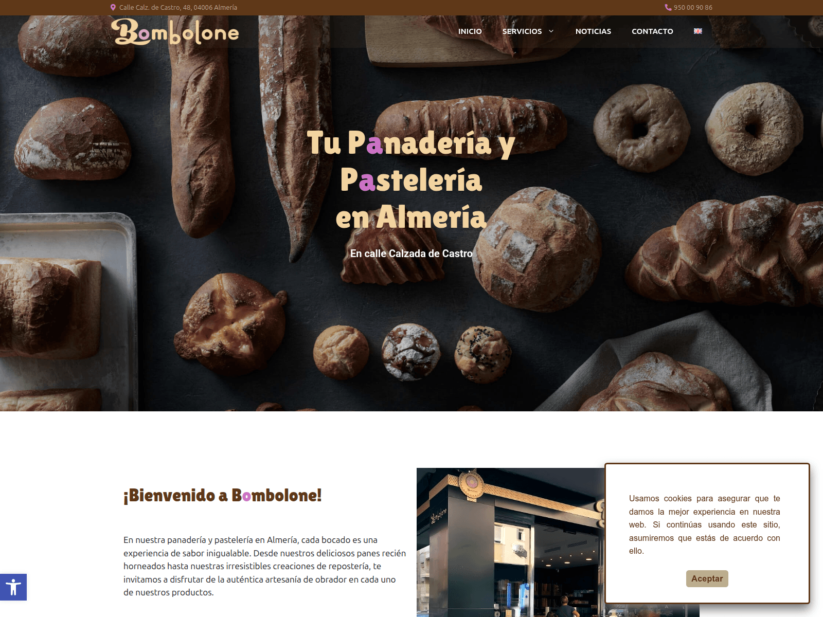 Screenshot of bombolone.es