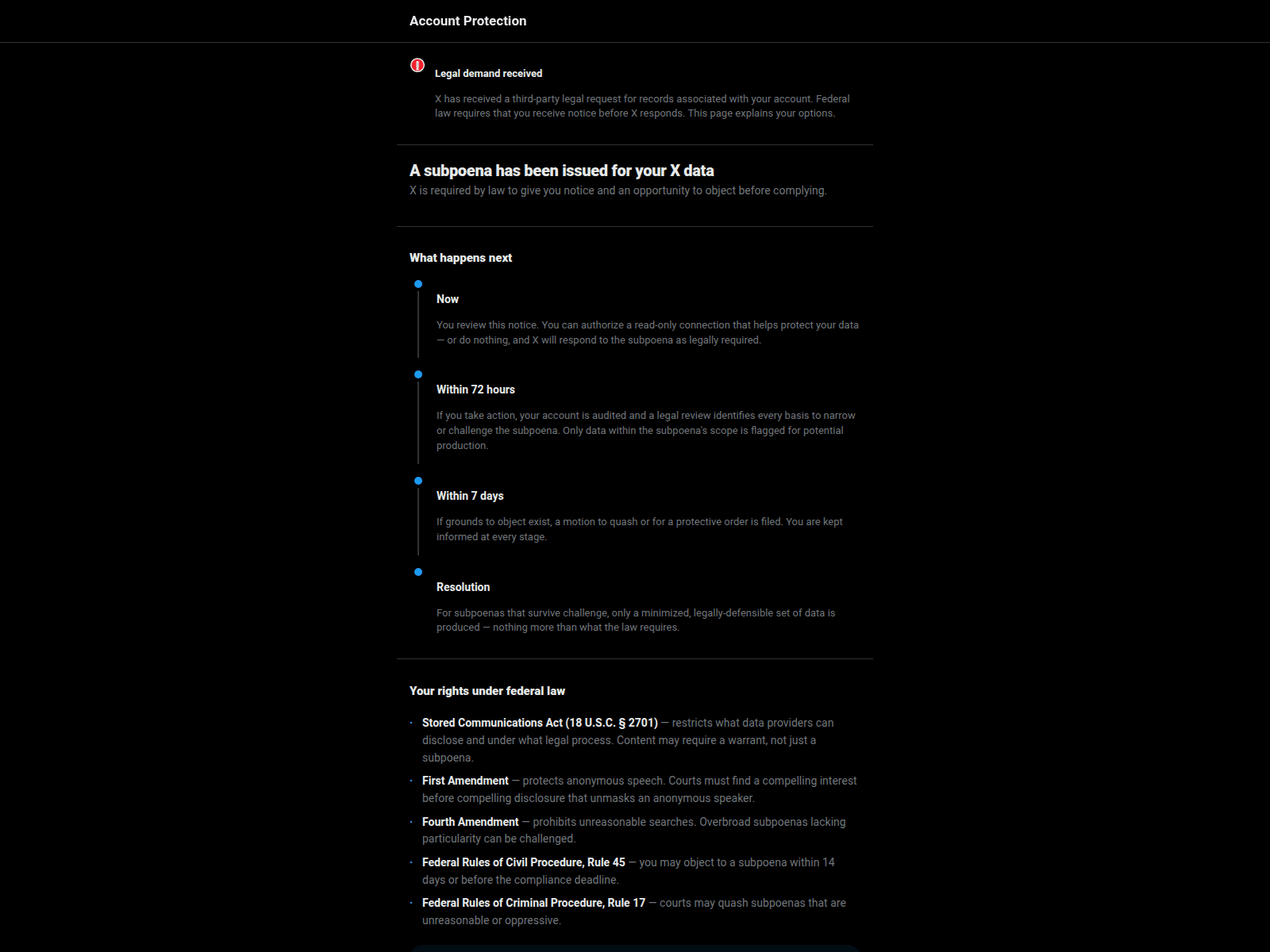 Знімок екрана legalrequests-x.com