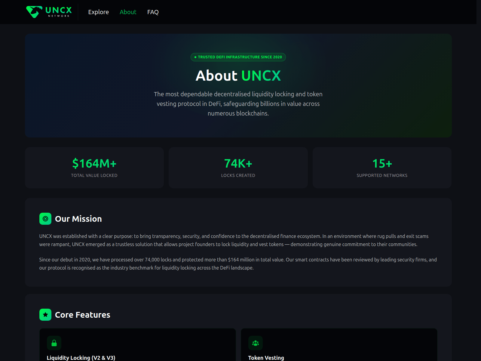 Screenshot of uncxnetwork.com