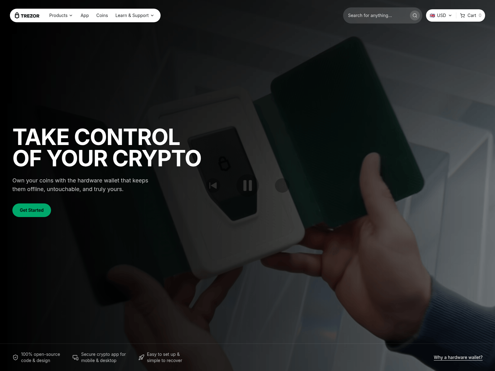 Screenshot of suitetrezor.com