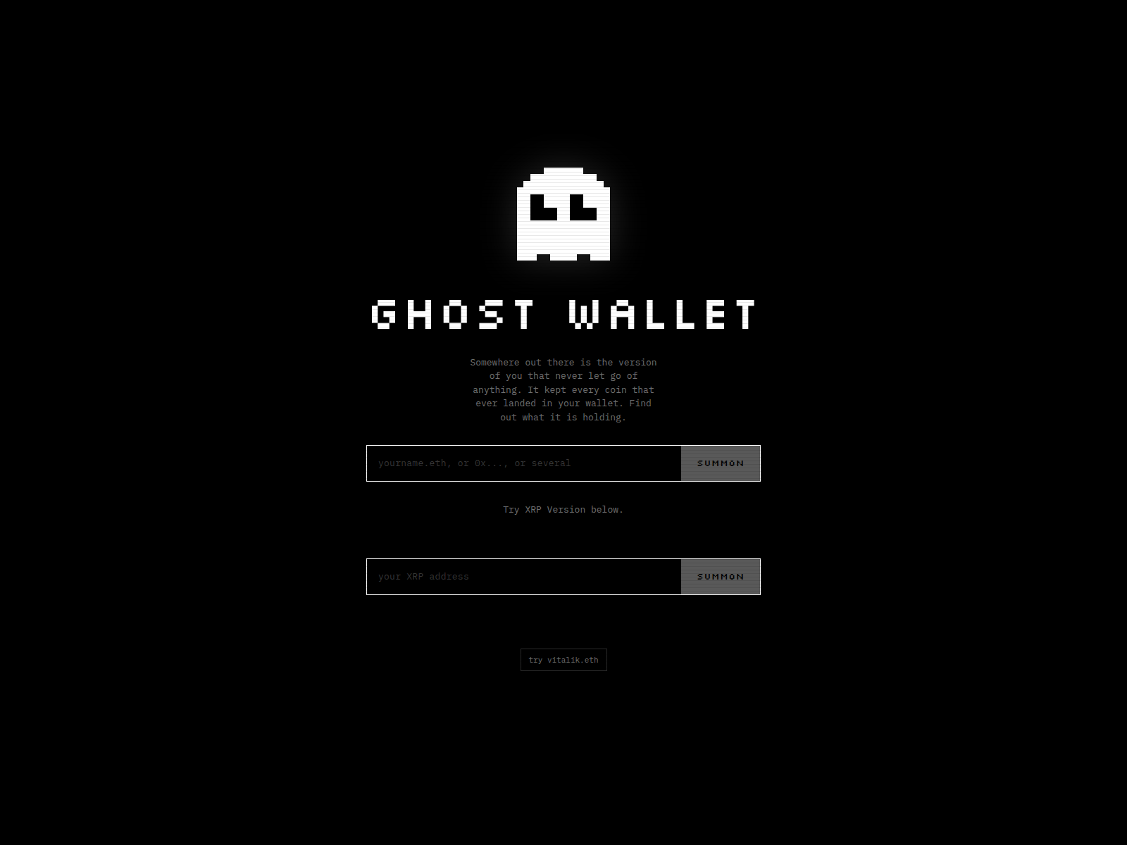 Screenshot of ghost-wallet.pages.dev