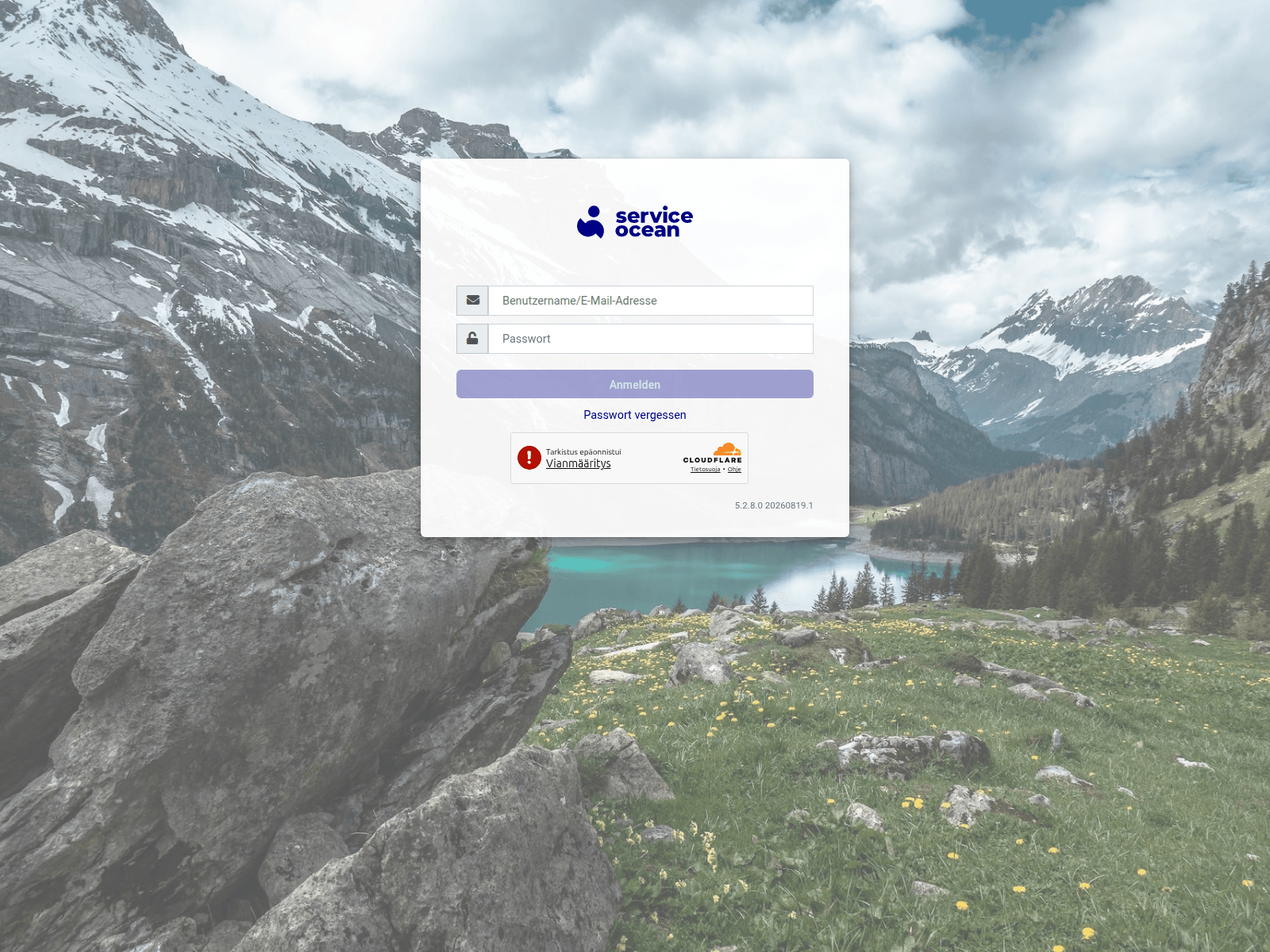 Captura de tela de online.serviceocean.com