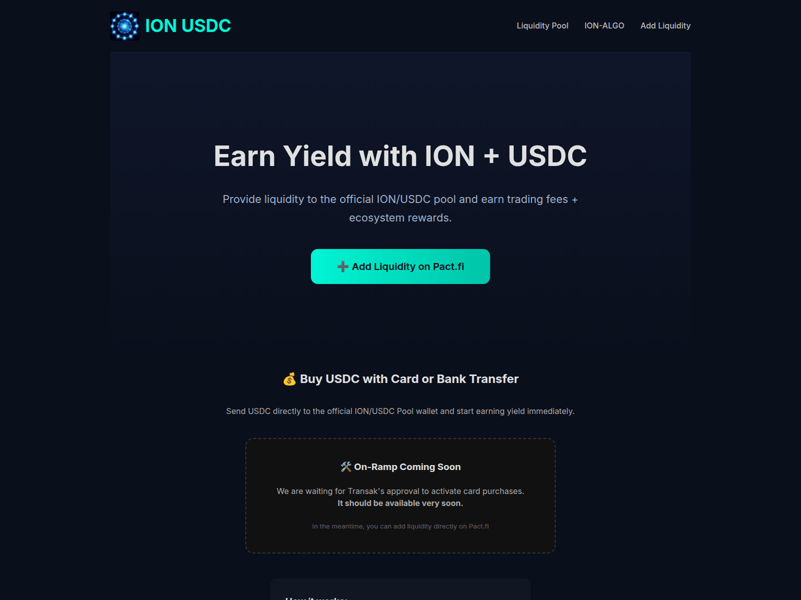 Знімок екрана ion-usdc.com