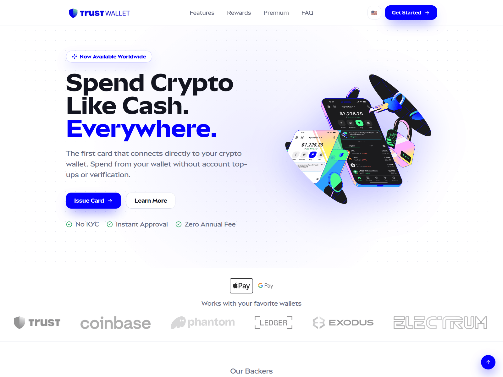 Screenshot of gettrustcard.app