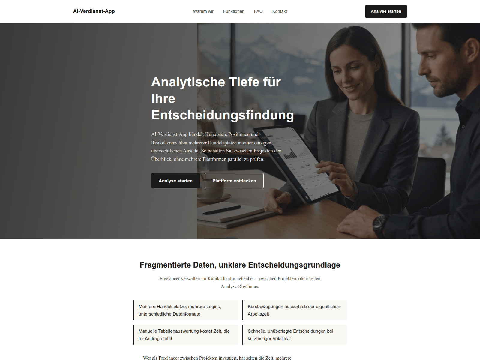 Screenshot of aiverdienstapp.com