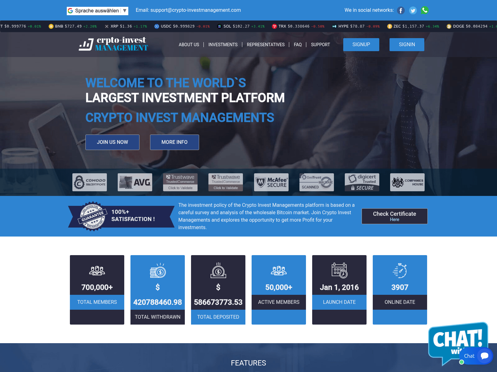 Screenshot of crypto-investmanagements.com