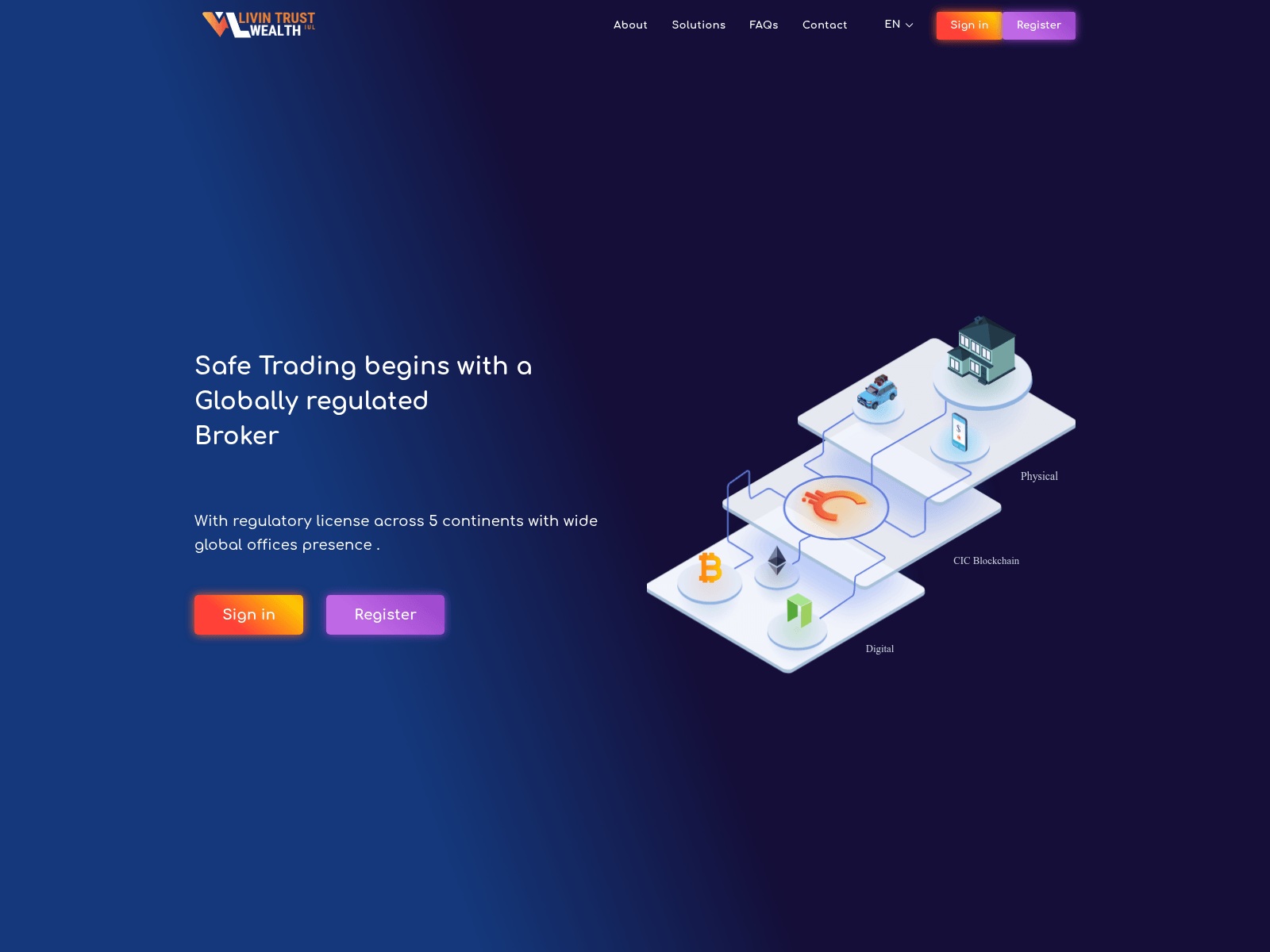 Screenshot of livintrustwealthiul.com