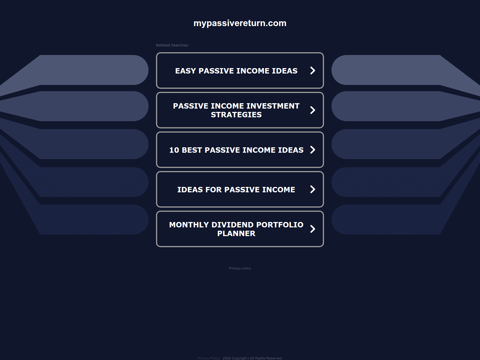 Знімок екрана mypassivereturn.com