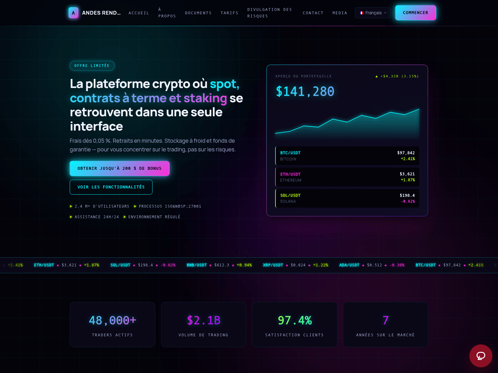 Screenshot of andes-rendivo-france.com