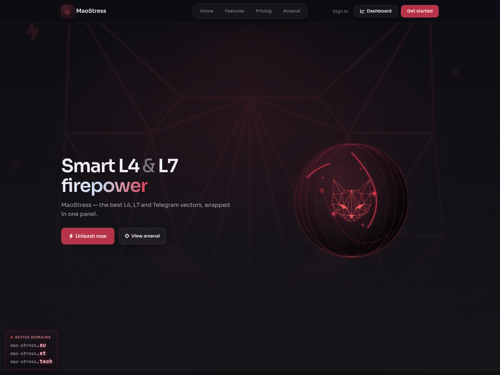 Screenshot of mao-stress.st