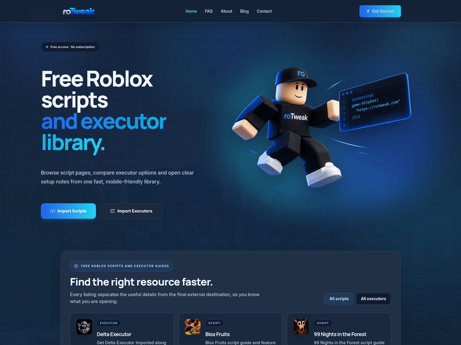 Screenshot of rotweak.com