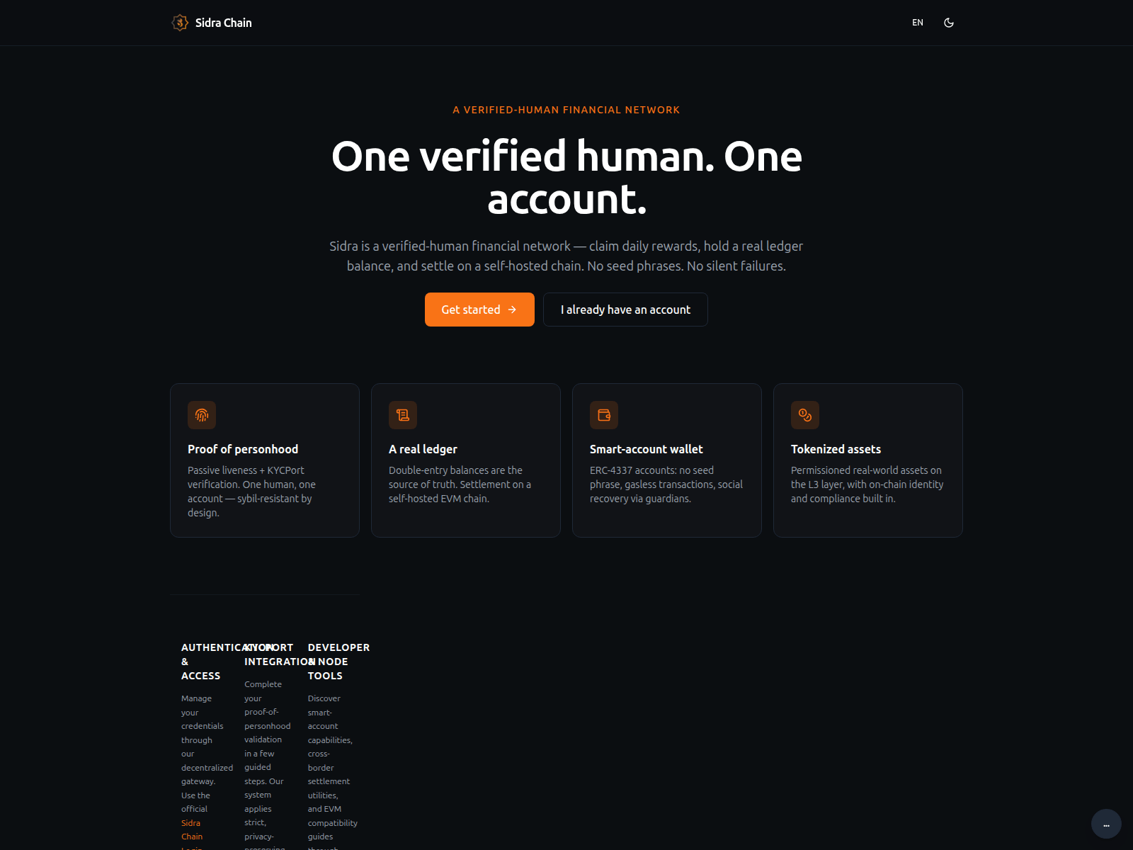 Скриншот сайта sidrachain.store