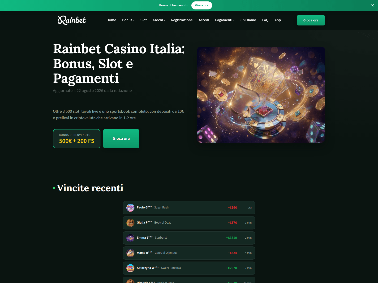 Screenshot of the-rainbet-it-com.pages.dev