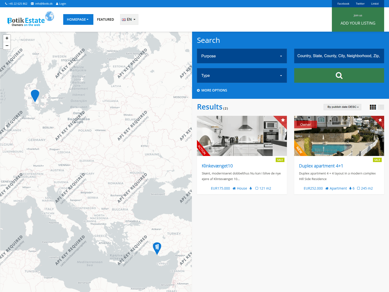 Screenshot of botik.dk