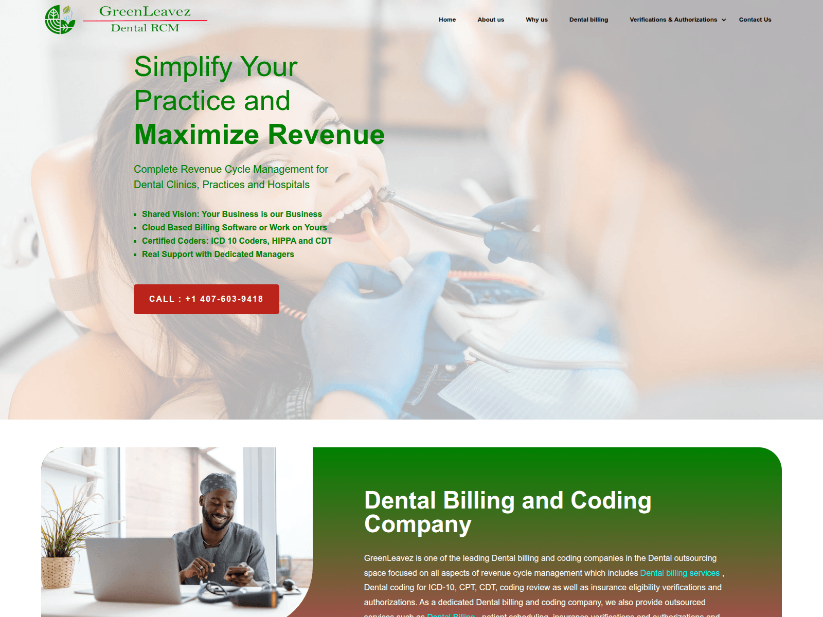 Screenshot of greenleavez.com